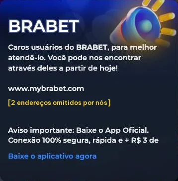 Pop-up da Brabet que lista endereços novos da marca, com dois deles cobertos por uma tarja nossa