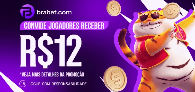 Banner da Brabet do bônus de convite de R$ 12, com a nota para ver os detalhes da promoção